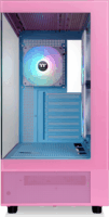 Thermaltake View 270 Plus TG Midi Torony Számítógépház + 3db 120mm ARGB ventilátor - Rózsaszín/Kék
