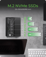 ICY BOX IB-1917M-C32a USB-C 3.2 Külső NVMe M.2 SSD Ház - Fekete