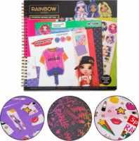 Rainbow High Spirálos divattervező füzet matricákkal és sablonokkal