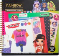 Rainbow High Spirálos divattervező füzet matricákkal és sablonokkal