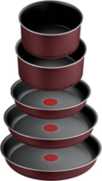 Tefal L7249802 Simply Cook Rozsdamentes Acél Edénykészlet - Bordó (6 részes)