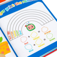 Jazwares Cocomelon Ujjfestő kifestőkönyv és festék készlet