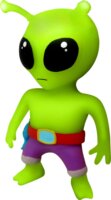 Diramix Monsterflex Stumble Guys 2. széria nyújtható figura 12cm - Green Alien