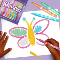 Crayola Csillámos filctollkészlet - Vegyes színek (8 db/csomag)