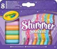 Crayola Csillámos filctollkészlet - Vegyes színek (8 db/csomag)