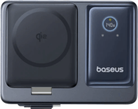 Baseus P10170902123-00 NOMOS Airpods és Telefon Wireless Mágnesesen töltő 140W - Fekete