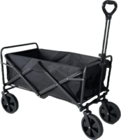 Happy People összecsukható strandkocsi és bevásárlókocsi 100x 50 x 59 cm - Fekete