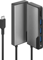 Alogic Fusion Core Multifunkciós USB-C HUB (1x HDMI + 3X USB-A) - Szürke