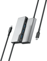 Alogic Fusion Core Multifunkciós USB-C HUB (1x HDMI + 3X USB-A) - Szürke