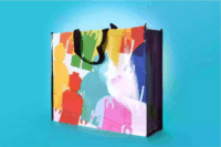 LEGO® 629523 színes Bevásárlótáska 40x50cm - Mintás