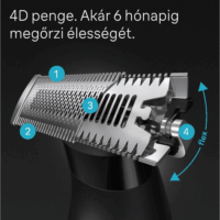 Braun Series X XT5200 Vezeték nélküli Akkus Nedves-Száraz Testszőrnyíró - Fekete