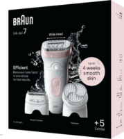 Braun Silk-épil SE7-060 MicroGrip Epilátor - Fehér / Rózsaszín