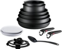 Tefal L3979542 Ingenio Exo Resist Aluminium Serpenyőkészlet - Fekete (13 résyes)