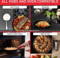 Tefal L3979542 Ingenio Exo Resist Aluminium Serpenyőkészlet - Fekete (13 résyes)