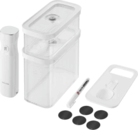 Zwilling Fresh&Save CUBE Műanyag ételtároló készlet vákuumszivattyúval (5 db)