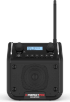 PerfectPro DABPRO Akkus Hordozható Munkarádió 18V - Fekete