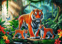 Trefl 13330 - Tigrisek 200 Darabos Puzzle