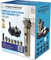 Esperanza EBC006 Adonis Vezeték nélküli 7az1ben Akkus hajnyíró - Arany