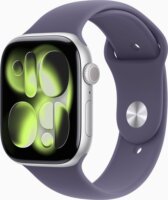 Apple Watch S11 46mm GPS Okosóra M/L Ködös Lila sportszíjjal - Ezüst