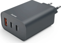 Hama 86445 2x USB-C / 1x USB-A Hálózati Gyorstöltő Adapter 65W - Antracit Szürke