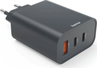 Hama 86445 2x USB-C / 1x USB-A Hálózati Gyorstöltő Adapter 65W - Antracit Szürke