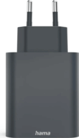 Hama 86445 2x USB-C / 1x USB-A Hálózati Gyorstöltő Adapter 65W - Antracit Szürke