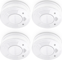 Alecto SA-110 QUAD Akkus Füstérzékelő érzékelő üzemidővel (4 darab) - Fehér