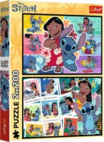 Trefl 13334 - Lilo & Stitch 2 az 1-ben 200 Darabos Puzzle