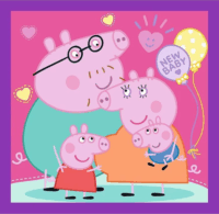 Trefl 34893 - Peppa Malac Mindennapjai 3 az 1-ben 20 - 36 - 50 Darabos Puzzle