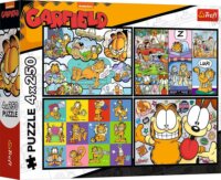 Trefl 13344 - Garfield 4 az 1-ben 250 Darabos Puzzle