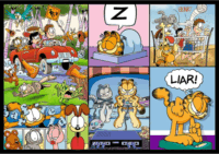 Trefl 13344 - Garfield 4 az 1-ben 250 Darabos Puzzle