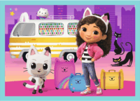 Trefl 34670 - Gabby Nagy Kalandja 4 az 1-ben 35 - 48 - 54 - 70 Darabos Puzzle