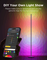 Govee H8076 Smart LED Álló Dekorációs Lámpa - RGBICW