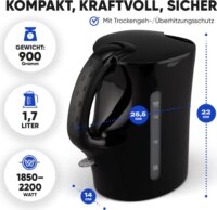 Bomann WK 6079 CB Vízforraló 1.7L 2200 Watt - Fekete