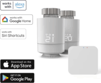 Hama 176662 Radiátor WiFi Okos Termosztát 2db + Központi egység - Fehér