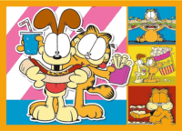 Trefl 34673 - Garfield Imádja a Lasagnát 4 az 1-ben 35 - 48 - 54 - 70 Darabos Puzzle