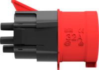 NRGkick 20001001 Elektromos Autó Csatlakozó adapter (5 pólus - 22kW - 32A) - Piros