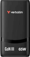 Verbatim 32354 Fold n Go GaN 2xUSB-C hálózati töltő 65W - Fekete