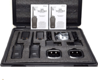 Stabo 20283 Freetalk digi 8 Walkie Talkie szett 10 km hatótávval kofferben - Fekete