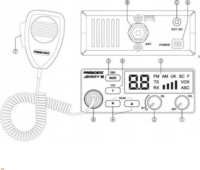 Stabo 40362 President Jimmy III CB rádió - Fekete