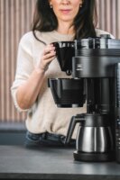 Melitta 1030-11 AromaFresh Filteres kávéfőző darálóval - Fekete / Inox