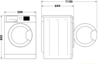 Whirlpool W8 99AD Silence EE Mosógép - Fehér