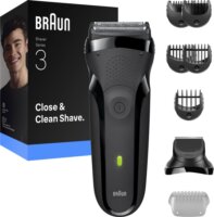Braun Series 3 300 BT Vezeték nélküli Akkus Borotva és Szakállnyíró - Fekete