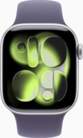 Apple Watch S11 GPS 42mm Okosóra S/M Lila sportszíjjal - Ezüst