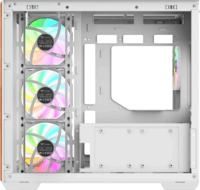 Thermaltake View 380 WS Midi Torony Számítógépház + 4db 120mm ARGB ventilátor - Fehér