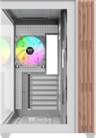 Thermaltake View 380 WS Midi Torony Számítógépház + 4db 120mm ARGB ventilátor - Fehér