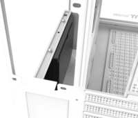 Thermaltake View 380 WS Midi Torony Számítógépház + 4db 120mm ARGB ventilátor - Fehér