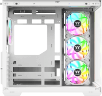Thermaltake View 380 WS Midi Torony Számítógépház + 4db 120mm ARGB ventilátor - Fehér