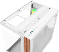 Thermaltake View 380 WS Midi Torony Számítógépház + 4db 120mm ARGB ventilátor - Fehér