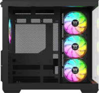 Thermaltake View 380 WS Midi Torony Számítógépház + 4db 120mm ARGB ventilátor - Fekete